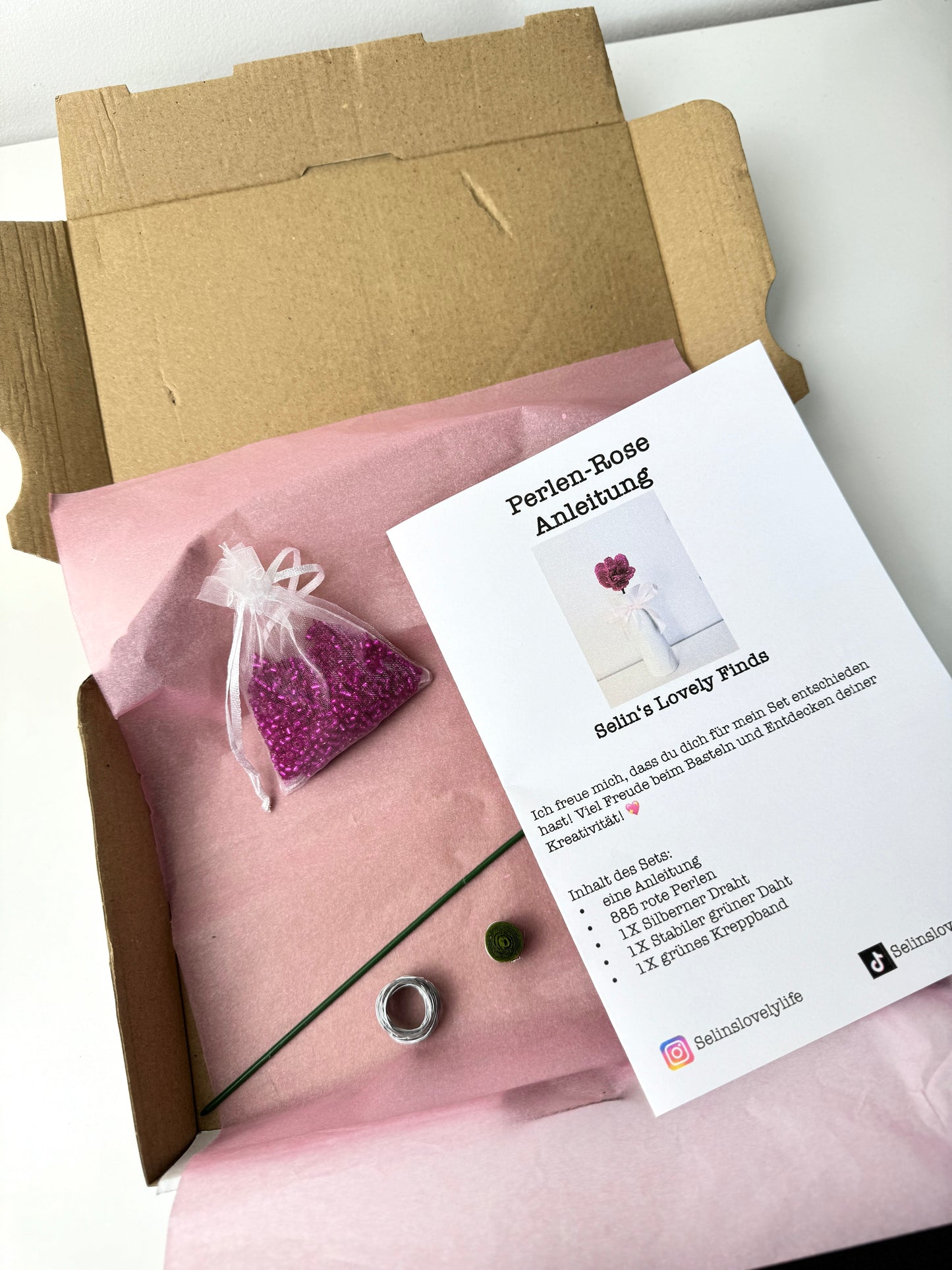 DIY Pearl Rose Kit