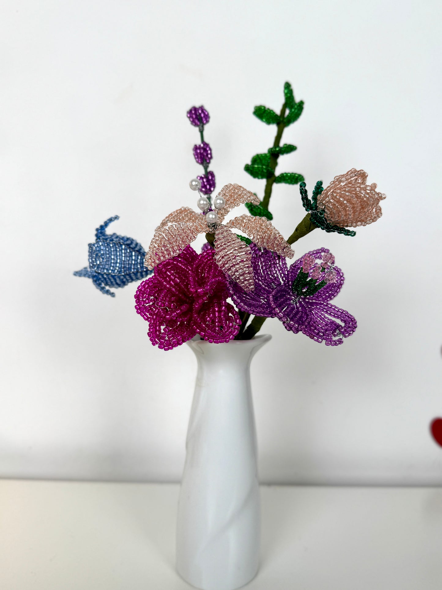 Fairy Garden Bouquet Set (Lilie, Rose, Tulpe, Malve, Glockenblume, Lavendel & Eukalyptus)