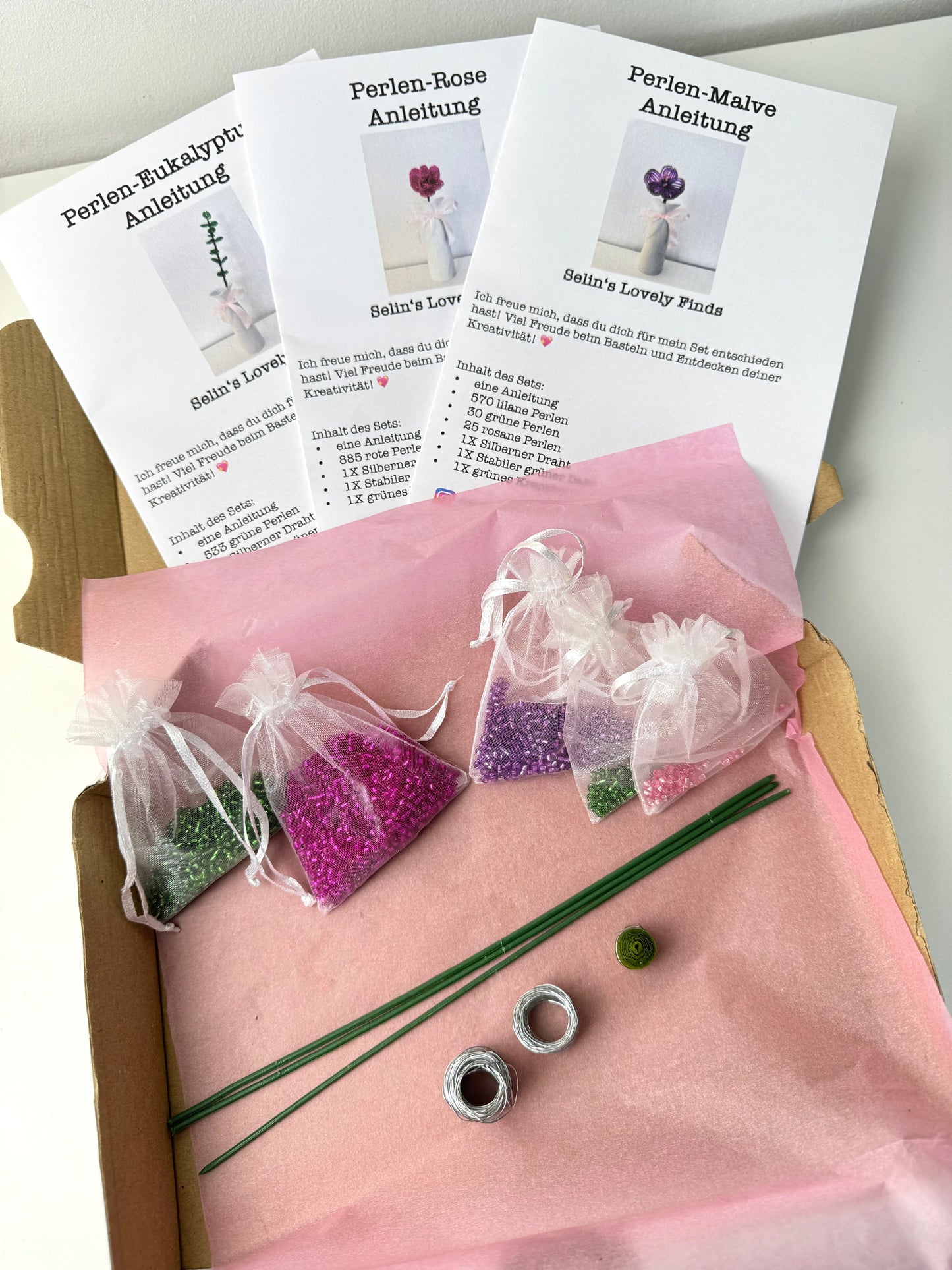 Wildflower Set (Mallow, Rose & Eucalyptus)