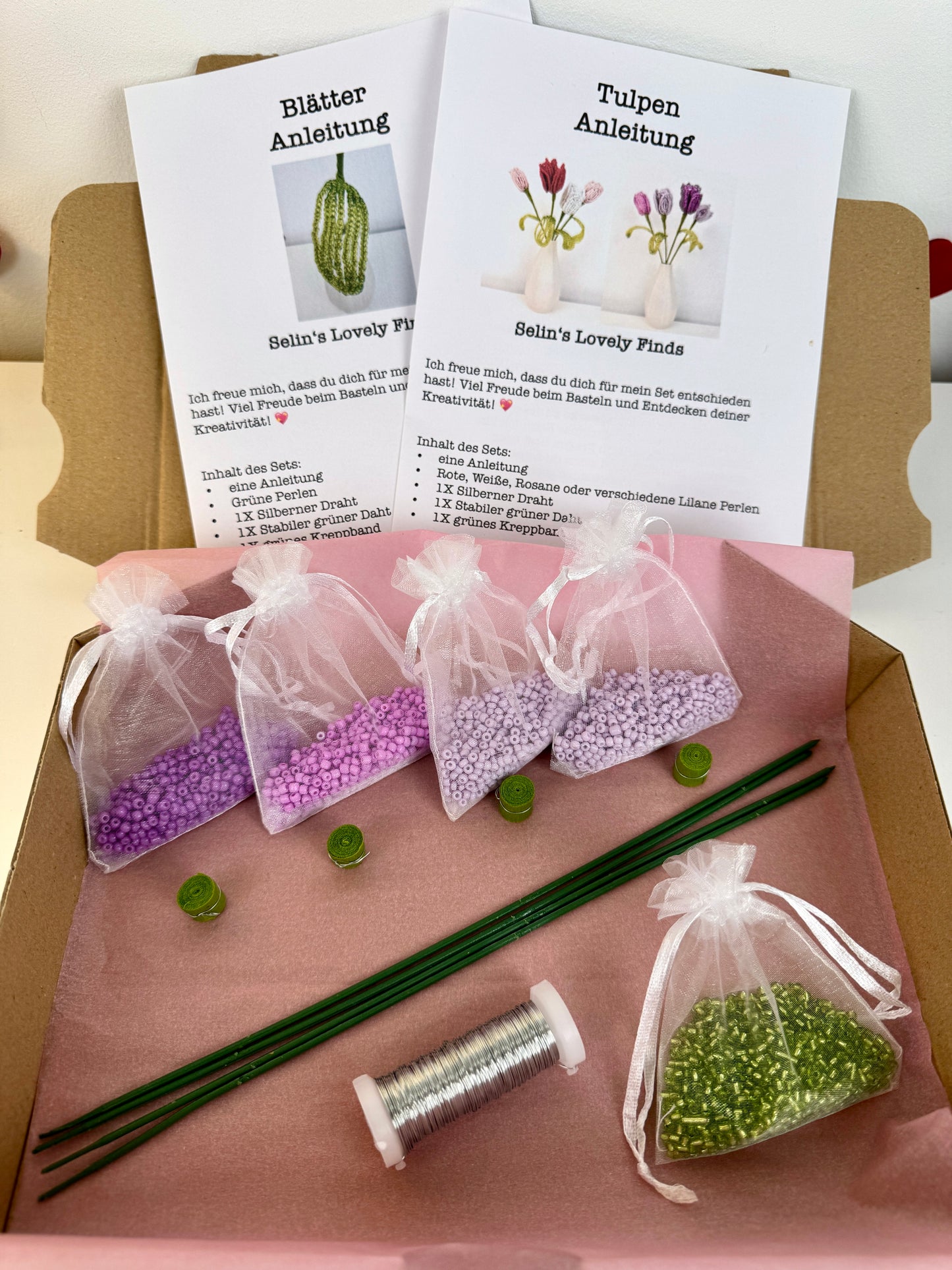 Lilac Tulip Love Set (Vier Tulpen)