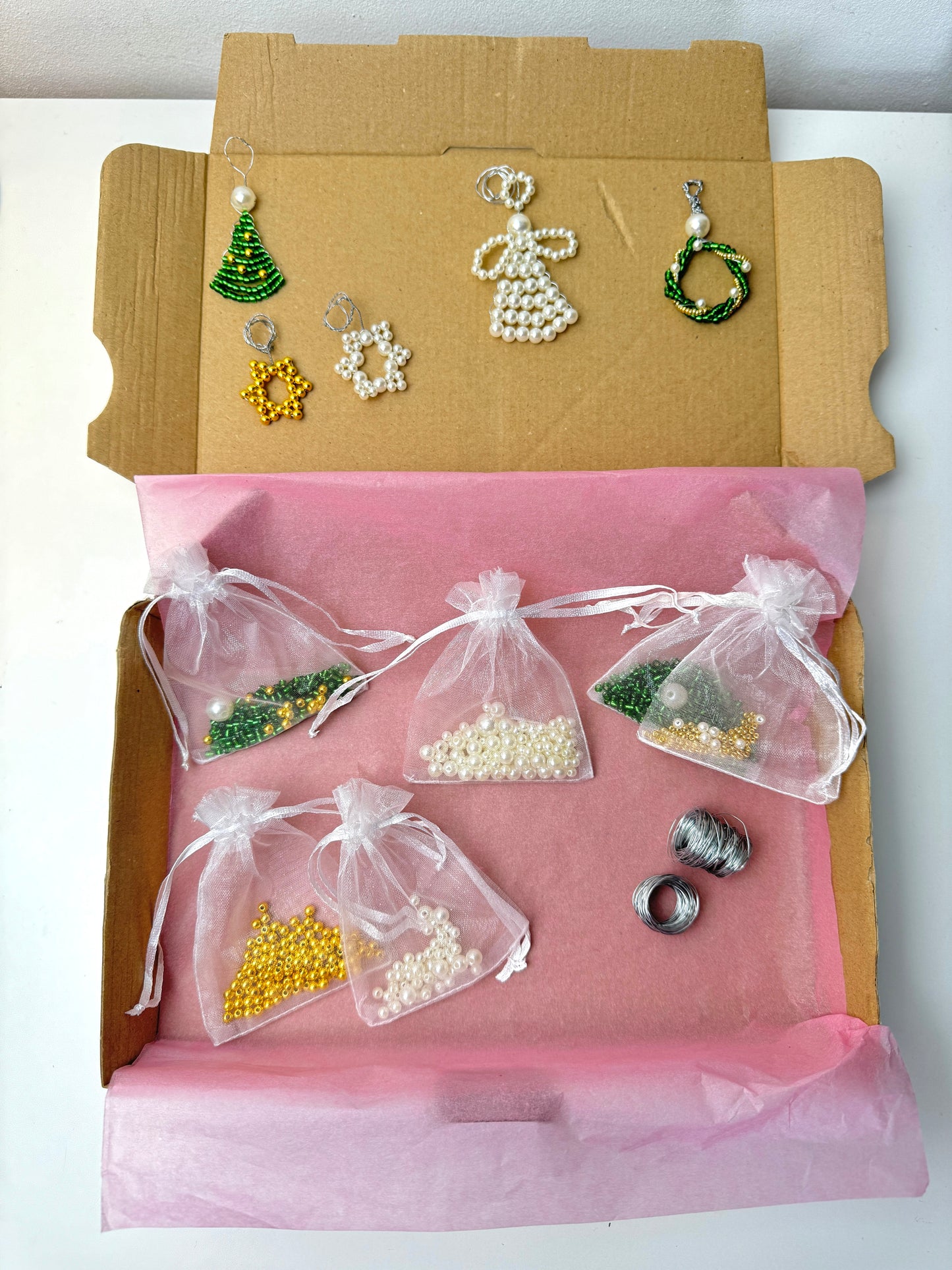 DlY small Christmas tree decoration set of 5